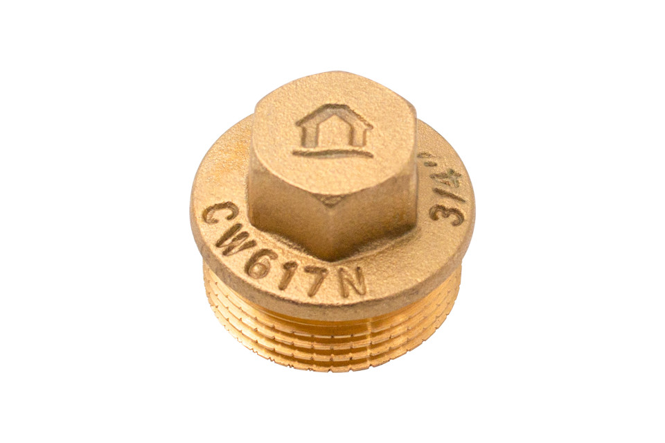 Mosadzná zátka CW617N 3/4