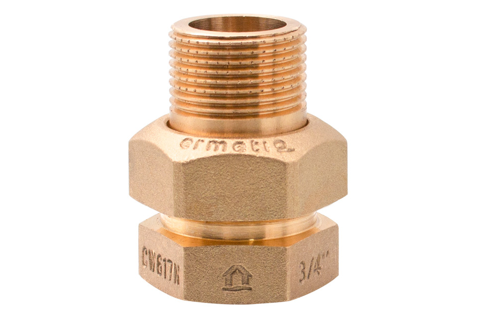 Mosadzné kúrenárske šróbenie priame CW617N 3/4