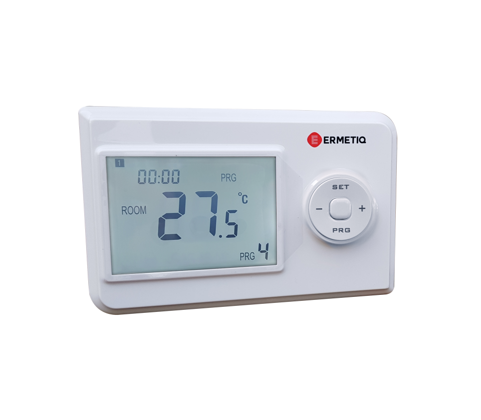 Káblový programovateľný termostat 142x92x25mm