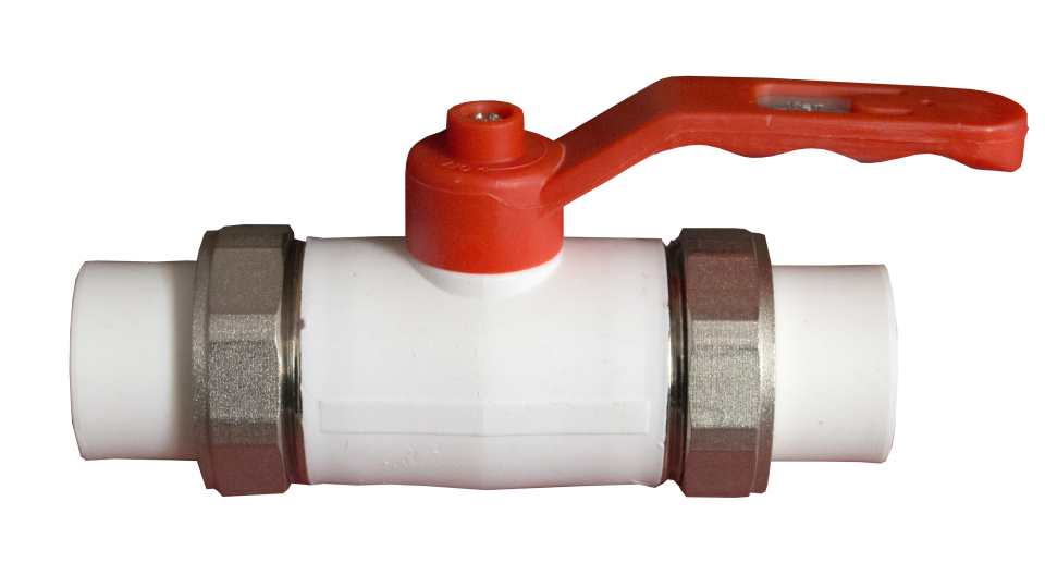 PPR pákový guľový ventil s prechodovým šróbením 20