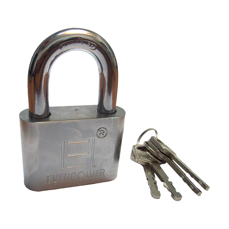 Mechanický visiaci zámok so 4 kľúčmi CHRÓM