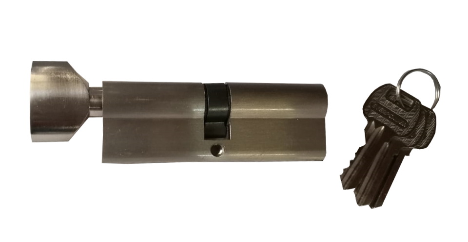 Symetrická uzamykacia vložka s 3 kľúčmi a otočnou gombíkovou hlavou, dĺžka 68 mm, priemerØ15 mm