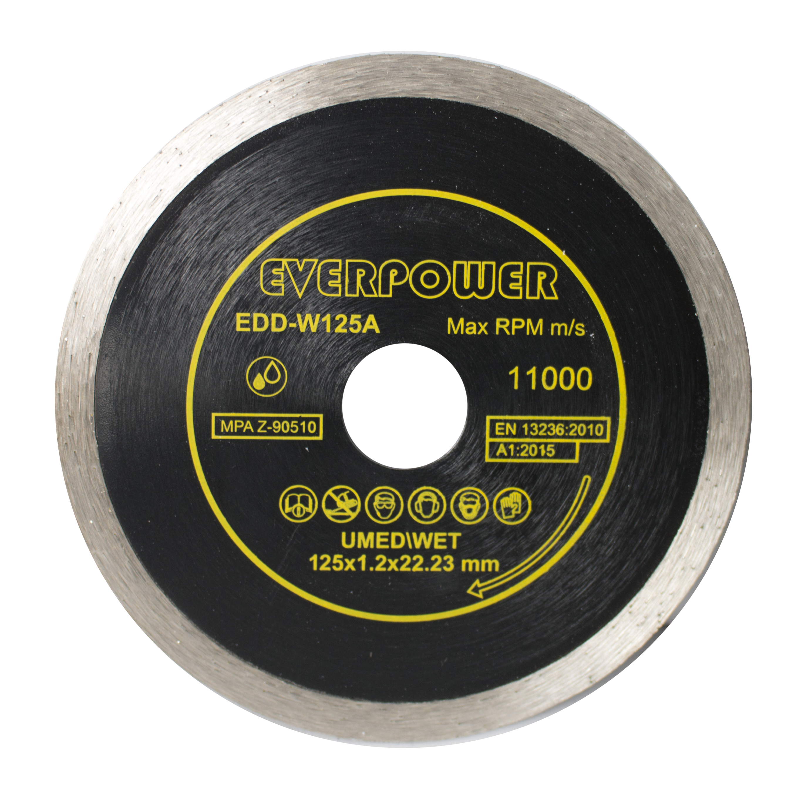 Diamantový kotúč na mokré rezanie 115x1,2x22,23 mm