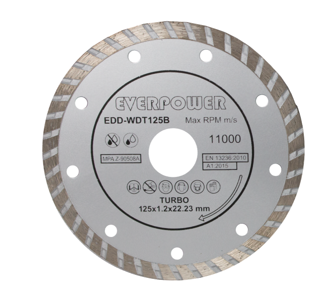 Diamantový kotúč Turbo 125x1,2x22,23 mm